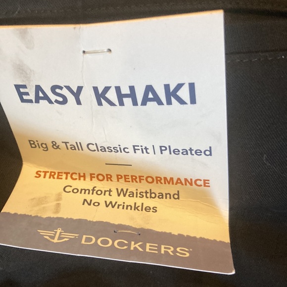Dockers Big And Tall classic fit black stretch performance size 50/32 pockets - Picture 5 of 6
